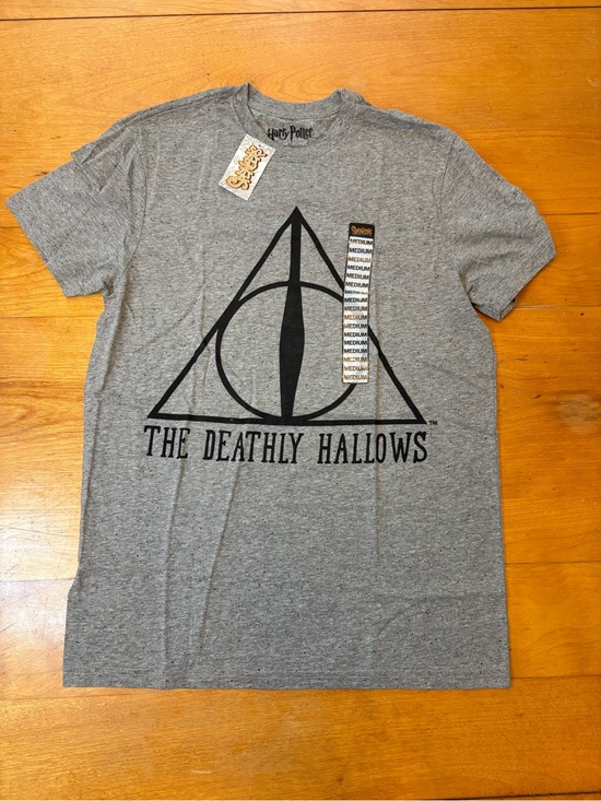 Warner Bros. Entertainment Inc Tops - Harry Potter Deathly Hallows Shirt M Gray Graphic Tee Wizard Halloween NWT